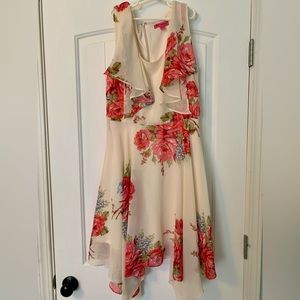Betsey Johnson Floral Chiffon Dress